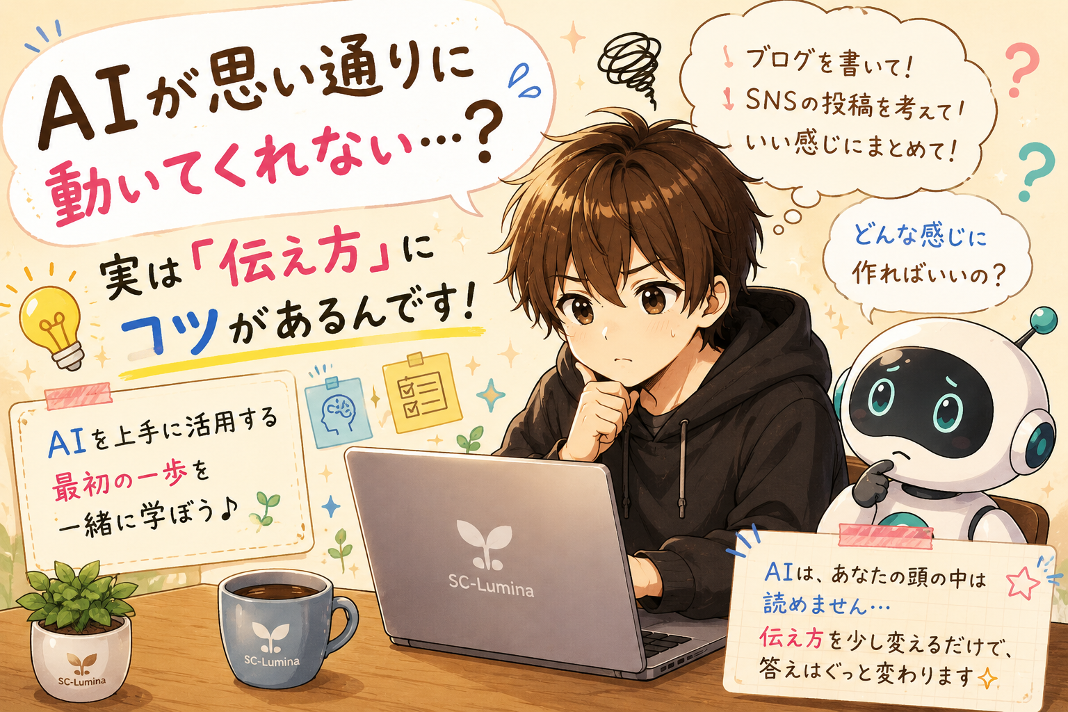 AIへの伝え方記事のサムネイル