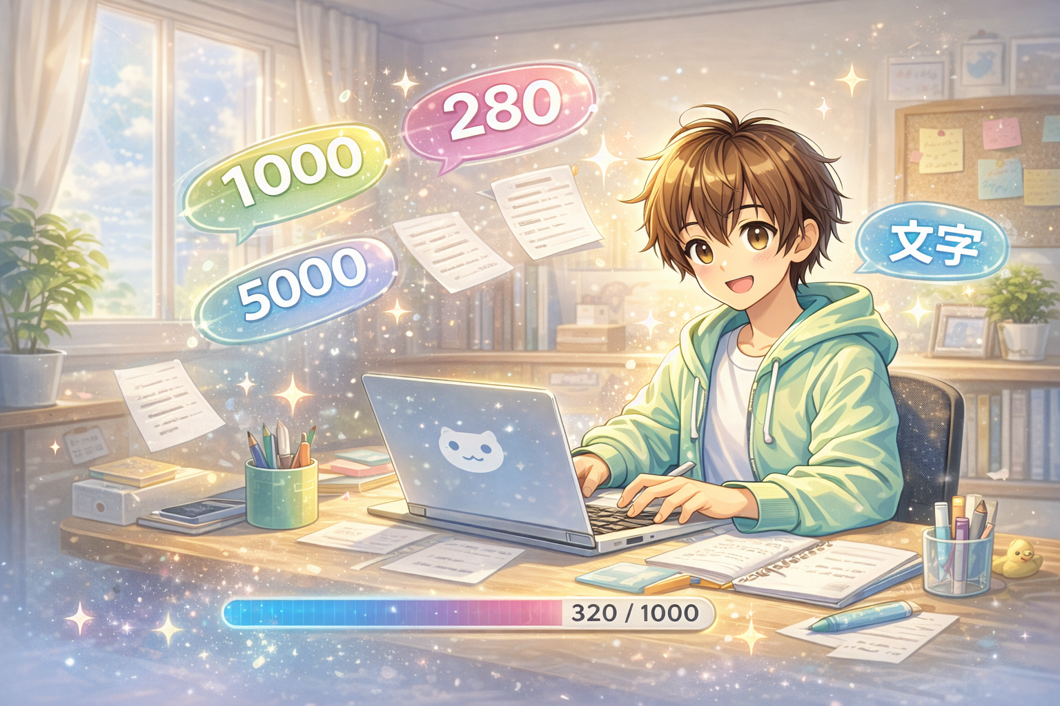 文字数カウントできる