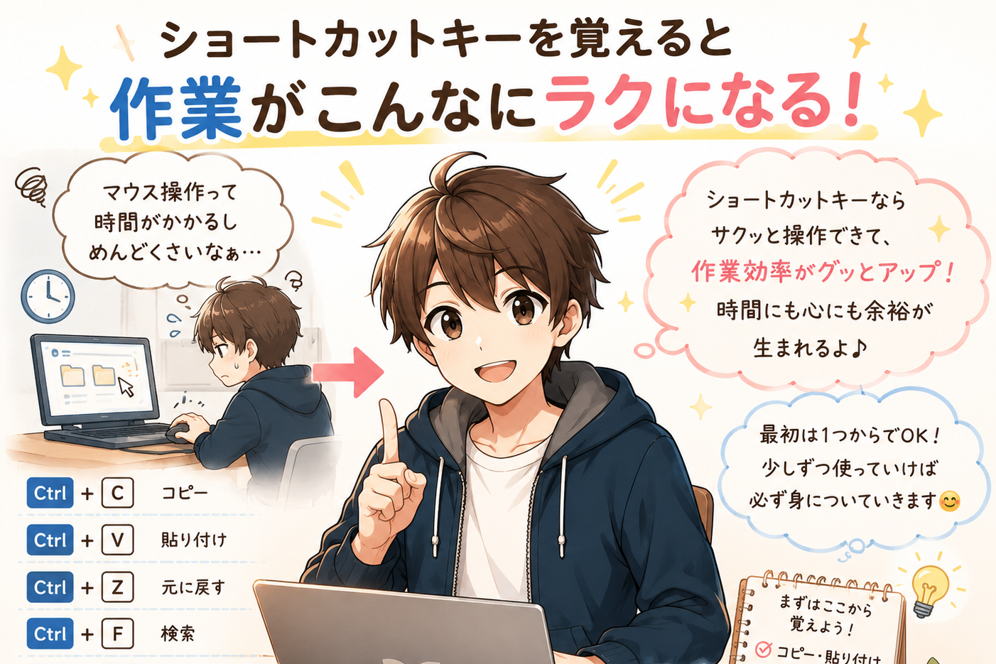 Windowsショートカット記事のサムネイル